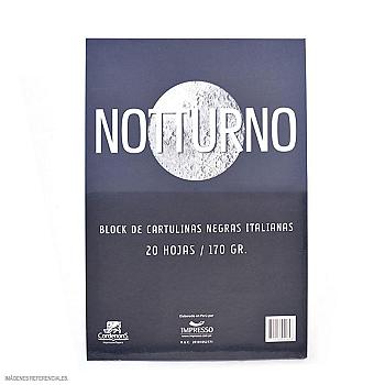 BLOCK CARTULINA NEGRA MACEDONIA 23 X 33 CM 170