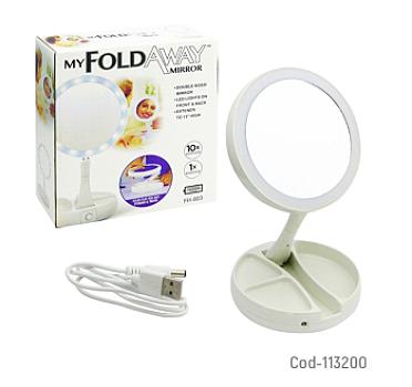 ESPEJO LED DOBLE C/ ZOOM