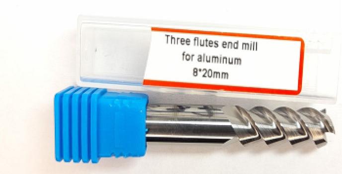 687-Fresa espiral 3 labios 8×20×60 mm HRC55