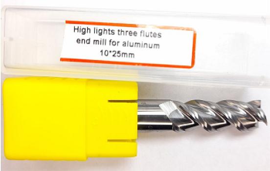 703-Fresa espiral Highlights 3 labios 10×25×75 mm HRC55