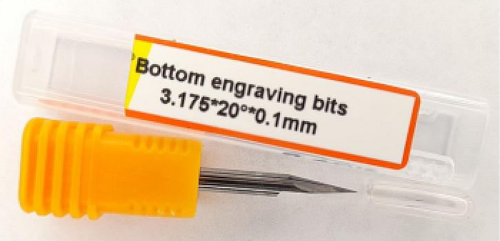 7703-Fresa base plana tungsteno grabado 3.175×20°×0.1 mm ca A