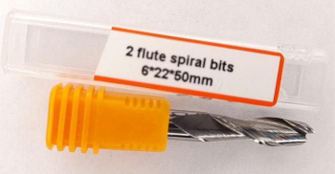 587-Fresa espiral 2 labios 6×22×50 mm