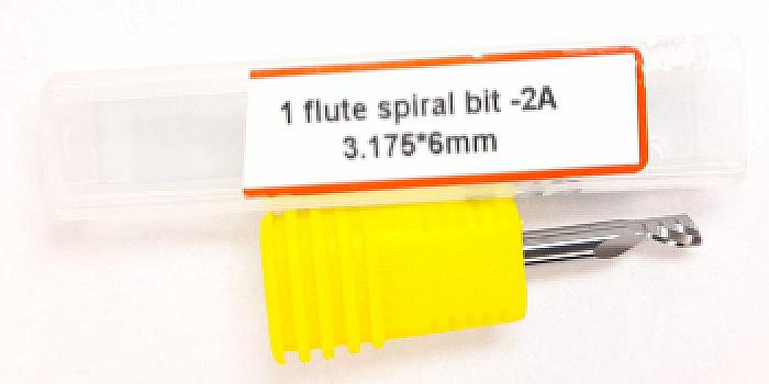 592-Fresa espiral 1 labio 3.175×6×38.5 mm calidad 2A