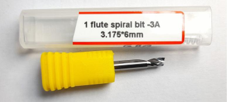 593-Fresa espiral 1 labio 3.175×6×38.5 mm calidad 3A