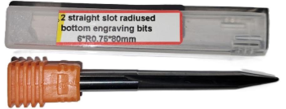 759B-Fresa 2 labios recta punta redonda 6×R0.75×80 mm ca A