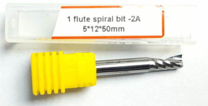 596-Fresa espiral 1 labio 5×12×50 mm calidad 2A