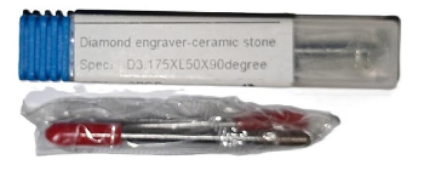 FD1-Fresa grabado diamante CNC router 3.175×50 mm 90° ca A