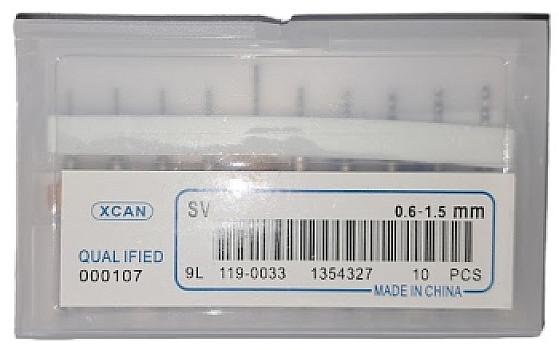 B615-Juego brocas PCB carburo tungsteno 0.6-1.5mm punta SHK3.175 10nd