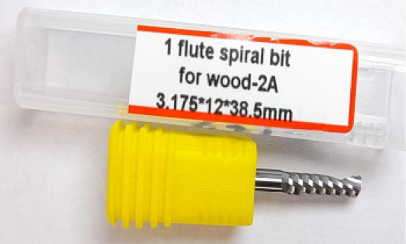 631-Fresa espiral 1 labio 3.175×3.175×12×38.5 mm calidad 2A