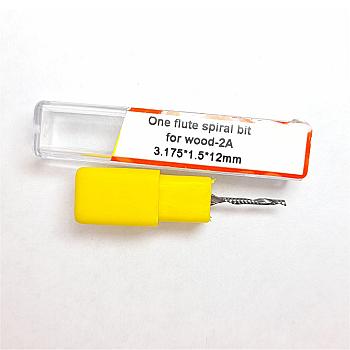 620-Fresa espiral 1 labio 3.175×1.5×12×38.5 mm calidad 2A