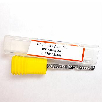 628-Fresa espiral 1 labio 3.175×3.175×32×55 mm calidad 3A