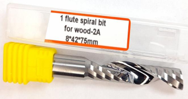 639K-Fresa espiral 1 labio 8×8×42×75 mm