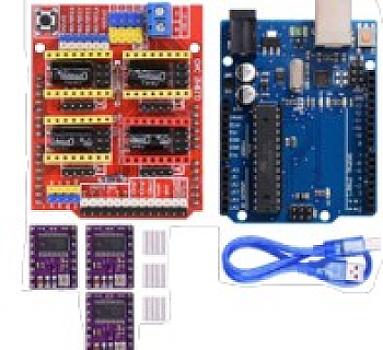 443K7-DRV8825 x3 arduino uno R3 shield CNC