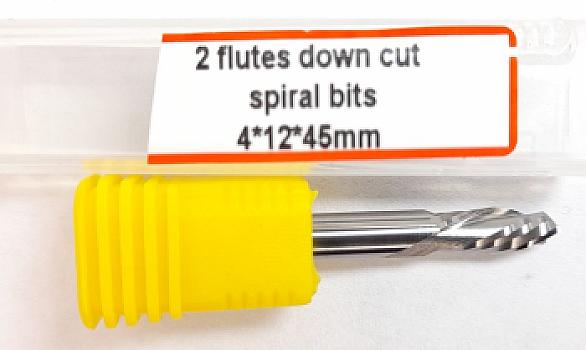 6484-Fresa espiral 2 labios corte abajo 4×12×45 mm