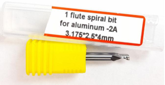 652-Fresa espiral 1 labio aluminio 3.175×2.5×4 mm ca2A