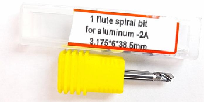 653-Fresa espiral 1 labio aluminio 3.175×6×38.5 mm ca2A