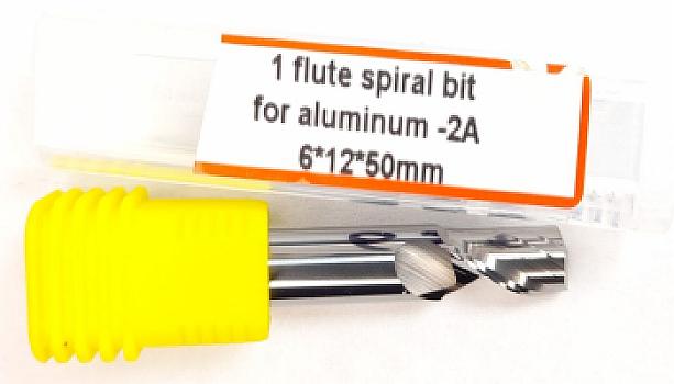 657-Fresa espiral 1 labio aluminio 6×12×50 mm ca2A