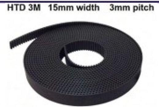 HTD3M15N-Faja HTD 3M 15mm nylon