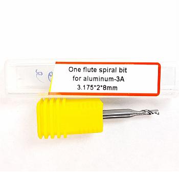 663-Fresa espiral 1 labio aluminio 3.175×2×8 mm ca3A