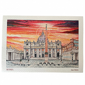 POSTAL - BASÍLICA SAN PEDRO , VATICANO