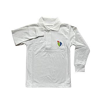 Polo Pique Manga Larga 
 talla 12