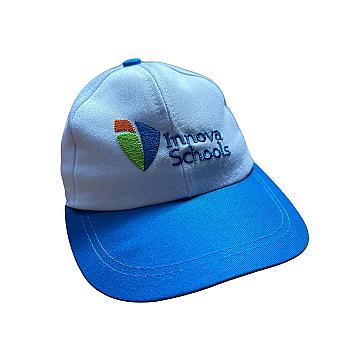 Gorro Jockey Blanco/Azul Small