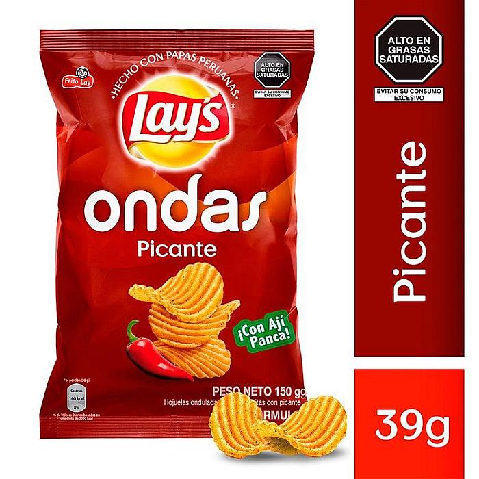 PAPAS LAYS ONDAS PICANTE