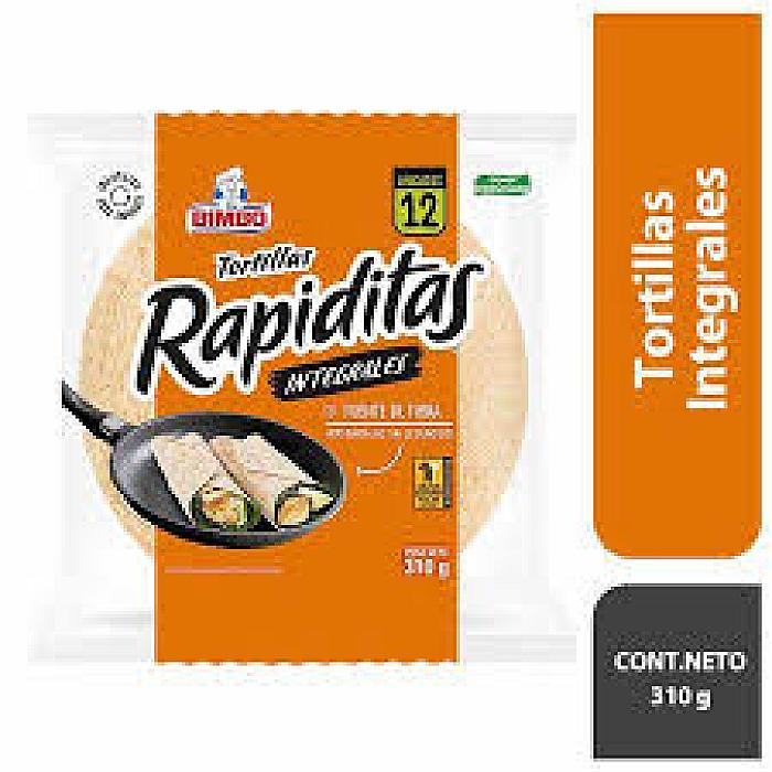 TORTILLAS RAPIDITAS INTEGRALES BIMBO 310 GR