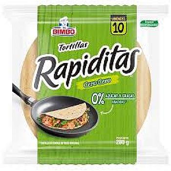 TORTILLAS RAPIDITAS CERO CERO