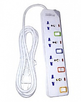 SUPRESOR DE PICO BLANCO 3MTS X 4 TOMAS PROFIELD