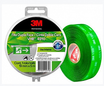 CINTA DOBLE CONTACTO TRANSPARENTE X MT 3M