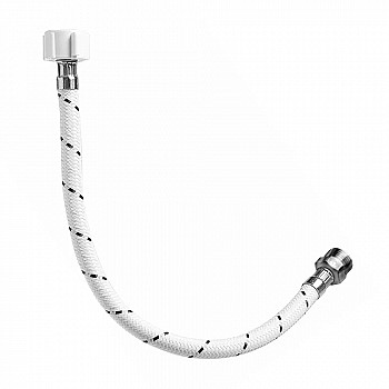 TUBO DE ABASTO NYLON 1/2 X 40CM LAVATORIO E- METUSA