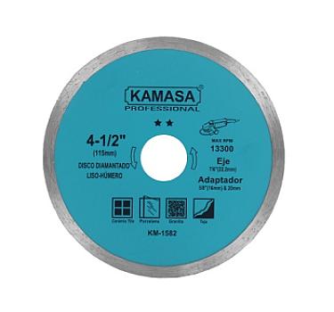 DISCO DIAMANTADO CONTINUO 4 1/2 KAMASA AZUL