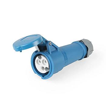 TOMA AEREO 16AMP 2P + T250V 6H IP44 AZUL MENNEKES