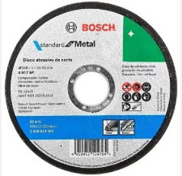 DISCO CORTE FINO METAL 4 1/2" BOSCH