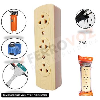 TOMACORRIENTE 3 SALIDA VISIBLE INDUSTRIAL ULTRA