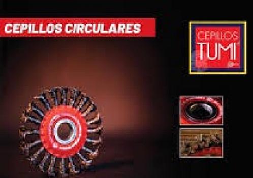 CEPILLO CIRCULAR ACERO TRENZADO 4 1/2 TUMI EJE 7/8 CEPILLOS HERRAMIENTAS