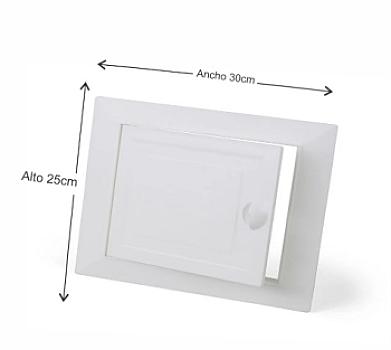 TAPA DE REGISTRO PVC 25X30