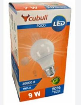 FOCO LED 9W BOMBILLO CUBULL