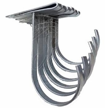 JUEGO DE ABRAZADERAS PARA CANALETA 4" - 6 PZAS