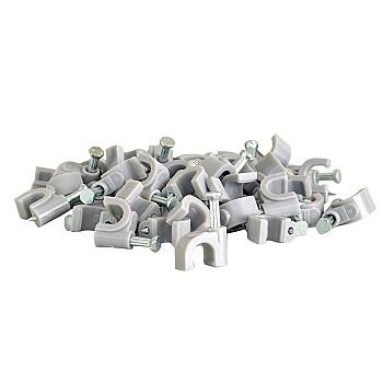 GRAPA PVC CABLE 6MMX100 PCS BLANCO SCHUBERT