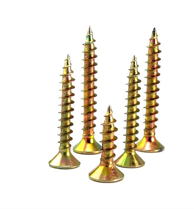 Yellow-Zinc-Self-Tapping-Chipboard-Screw