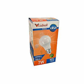 FOCO LED 7W BOMBILLO CUBULL