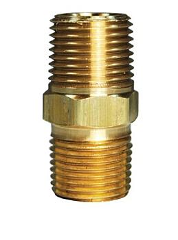 NIPLE BRONCE HEXGONAL 1/2 X 2