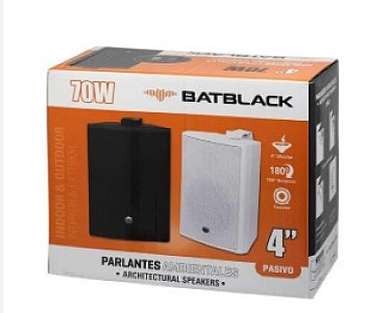 PARLANTE AMBIENTAL ST2 4" 70W BATBLACK