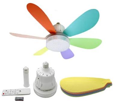 FOCO VENTILADOR 50W C/HELICE DE COLORES +CONTROL ZS L525 CUBULL