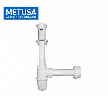 TRAMPA BOTELLA + DESAGUE 1 1/4 X9 + CONECTOR SOLUCION METUSA MASA035V2B