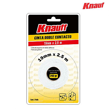 CINTA DOBLE CONTACTO 19MM X 2.5MT KNAUF