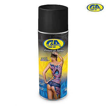 PINTURA SPRAY NEGRO BRILLANTE C&A