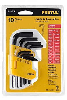 JUEGO DE LLAVE ALLEN STD 10PZA 21854 PRETUL